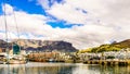 Cloud blanket over Table Mountain as seen from the Victoria and Albert Waterfront