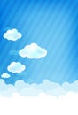 Cloud and blue background 003 Royalty Free Stock Photo