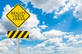 Reality check ahead. Royalty Free Stock Photo