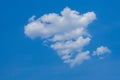 Cloud on blue sky as speech bubble