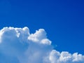 Cloud on blue sky with little flare Royalty Free Stock Photo