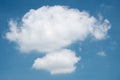 Cloud in the Blue Sky on Sunny Day Royalty Free Stock Photo