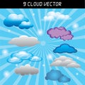 Cloud Blue Sky Vector Royalty Free Stock Photo