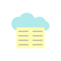 Cloud, book icon. Simple color vector elements of internet storage icons for ui and ux, website or mobile application Royalty Free Stock Photo