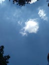 Cloud at bright sky