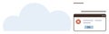 Cloud Storage Error Notification with Pop-Up Alert and Message Confirmation Button Royalty Free Stock Photo