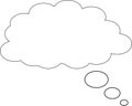Cloud Bubble Dream, think bubble, conversation bubble, speech bubble, Message icon, dream cloud icon, communication cloud, Speech Royalty Free Stock Photo