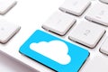 Cloud button Royalty Free Stock Photo