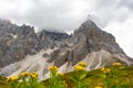 Cloud Capped Mountains from Passo Rolle to Baita Segantini, Italian Dolomites