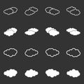 Cloud icon vector design symbol Royalty Free Stock Photo