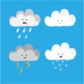 Cloud characters Royalty Free Stock Photo