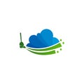 Cloud Clean logo vector template, Creative Clean logo design concepts Royalty Free Stock Photo