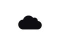 Cloud and cloud storage vector icon