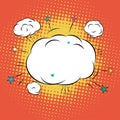 Cloud for Comic Book Bubble Text Royalty Free Stock Photo