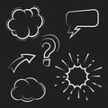 Cloud Comic Book Design Element Vector