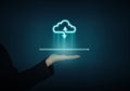 Cloud Communications - Digital Cloud Access - Public Cloud Royalty Free Stock Photo