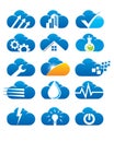 Cloud Compilations Logo Royalty Free Stock Photo