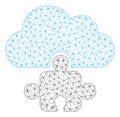Cloud Component Polygonal Frame Vector Mesh Illustration Royalty Free Stock Photo