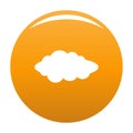 Cloud composition icon orange