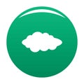 Cloud composition icon vector green