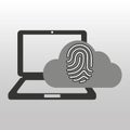 Cloud computer connected fingerprint secure