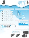 Cloud computing background infographic people connection Royalty Free Stock Photo