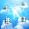 Cloud computing background Royalty Free Stock Photo