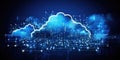 Cloud Computing Background It And Technology Royalty Free Stock Photo