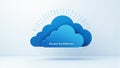 Cloud Computing, Binary Code, Data Storage Royalty Free Stock Photo