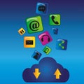 Cloud computing Royalty Free Stock Photo