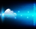 Cloud computing business Transaction bigdata storage technology Royalty Free Stock Photo
