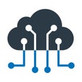 Cloud computing, cloud connection Vector icon which can easily modify Royalty Free Stock Photo