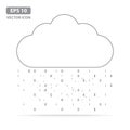 Cloud computing, Cloud Data network Internet technology symbol Royalty Free Stock Photo