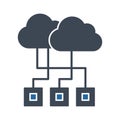 Cloud computing Color Vector icon which can easily modify or edit Royalty Free Stock Photo