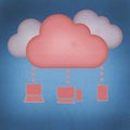 Cloud computing concept. Royalty Free Stock Photo