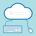 Cloud computing concept Royalty Free Stock Photo