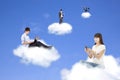 Cloud computing concept