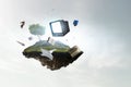 Cloud computing concept as a technology symbol of an internet Royalty Free Stock Photo