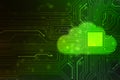 Cloud Computing Concept background, Digital Abstract technology Background Royalty Free Stock Photo