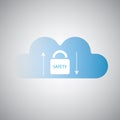 Cloud Computing Concept Design - Safe Synchronizing Royalty Free Stock Photo