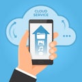 Cloud computing concept. Royalty Free Stock Photo