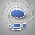 Cloud Computing Concept Illustration Royalty Free Stock Photo