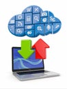 Cloud computing. Concept image. Royalty Free Stock Photo