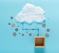 Cloud computing concept image Royalty Free Stock Photo