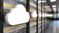 Cloud Computing Concept with Modern Data Center Technology Royalty Free Stock Photo