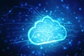 Cloud Computing Concept, Cloud computing technology internet concept background Royalty Free Stock Photo