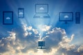 Cloud computing concept. Royalty Free Stock Photo