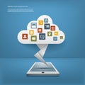 Cloud computing concept Royalty Free Stock Photo
