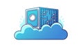 Cloud Computing Container Technology Icon Royalty Free Stock Photo