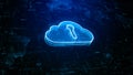 Cloud computing cybersecurity digital data, Futuristic and technology artificial intelligence, Technology digital backup and Royalty Free Stock Photo